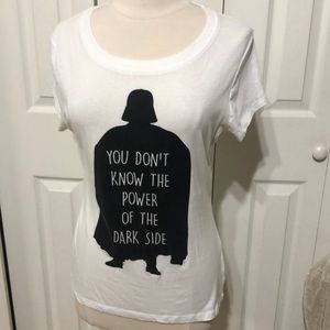 “You Don’t Know the Power of the Dark Side” Star Wars white Darth Vader Shirt